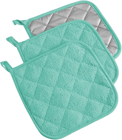 DII Basic Terry Collection Quilted 100% Cotton, 3 Piece