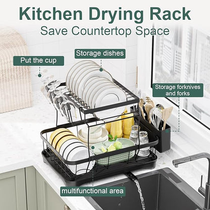 LIYI Dish Drying Rack, Large Dish Rack