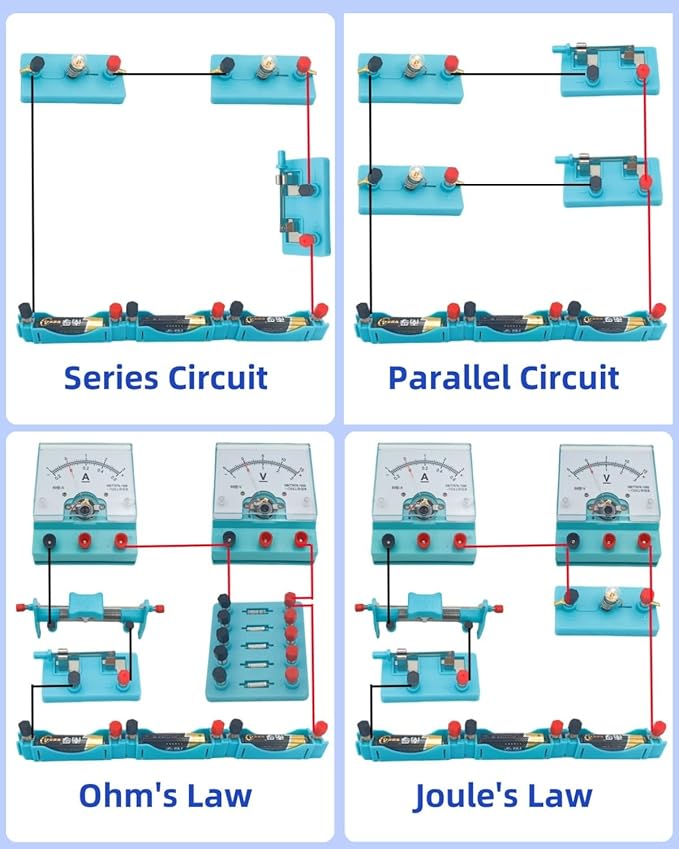 Electricity Circuit and Magnetism Experiment Kits, Electromagnetism Elementary Electronics, Various Electrical and electromagnetic Experiments, Circuit kit