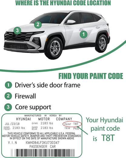 A5G Amazon Gray Touch Up Paint for Hyundai, Color Accurate Car Paint Scratch Repair Pen, Quick & Easy Fix Automotive Chips and Nicks