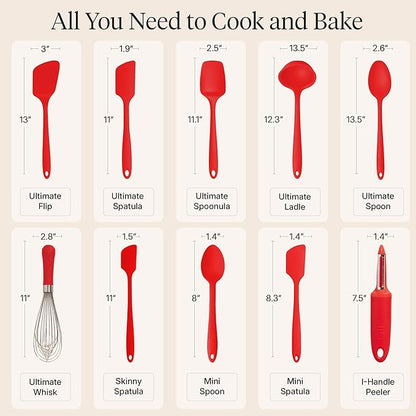 GIR: Get It Right 10-Piece Silicone Ultimate Kitchen Utensil Set – Spatulas
