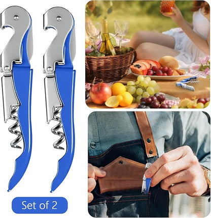 HYZ 2-Pack Wine Opener Waiter Corkscrew, Professional Wine Key