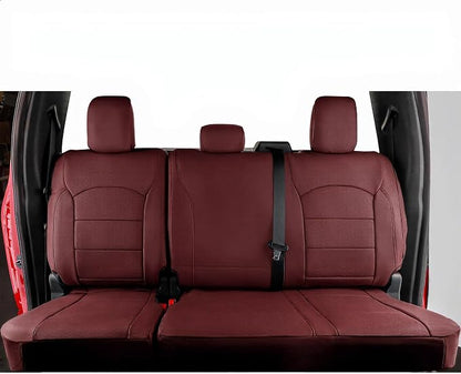 coverdream F150 Seat Covers for 2015-2020 Ford F150 SuperCab XL/XLT/Lariat & 2017-2022 F250/F350 SuperCab XL/XLT/Lariat,2-Door,Fully Covered,Waterproof Leather Seat Protector(Full Set,Wine Red)
