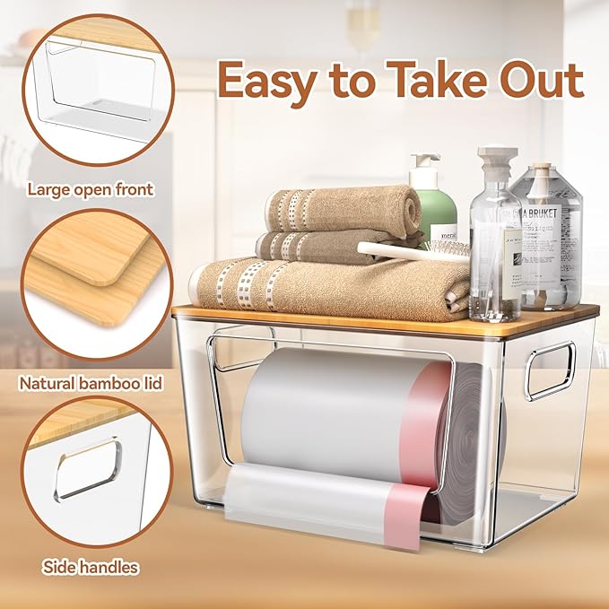 spospo 2 Pack Trash Bag Holder