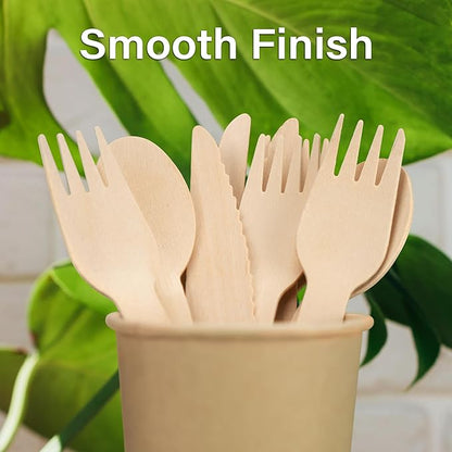 LotFancy Disposable Cutlery Set