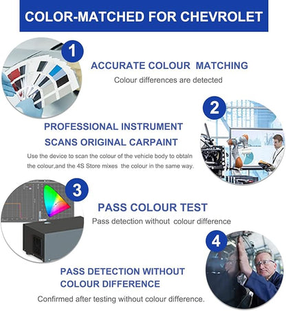 Sterling Gray Metallic(GXD/WA130H) Touch Up Paint for Chevrolet-Exact Match–Chips and Nicks Car Paint Scratch Repair Kit Automotive Paint Pen for Silverado/Equinox EV/Tahoe/Colorado/Blazer/Express