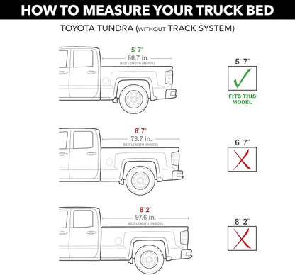RealTruck BAK BAKFlip MX4 Hard Folding Truck Bed Tonneau Cover | 448409 | Fits 2007-2021 Toyota Tundra 5' 7" Bed (66.7")