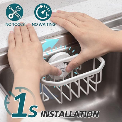 TAILI Sink Caddy with Strong Suction Cup, Sponge Holder