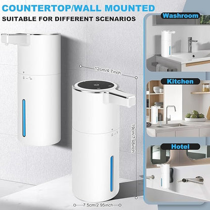 Automatic Soap Dispenser Liquid Touchless: 13.52oz/400ml Wall Mounted USB