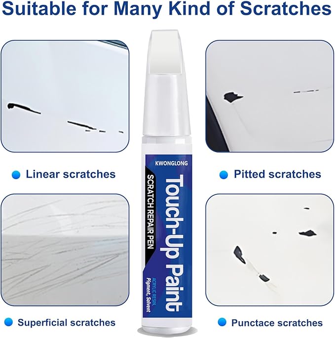 Midnight Black Metallic (218) Touchup Paint Compatible with Toyota, 2-in-1 Scratch Repair Pen Exact Color Match, Car Scratch Repair Pen