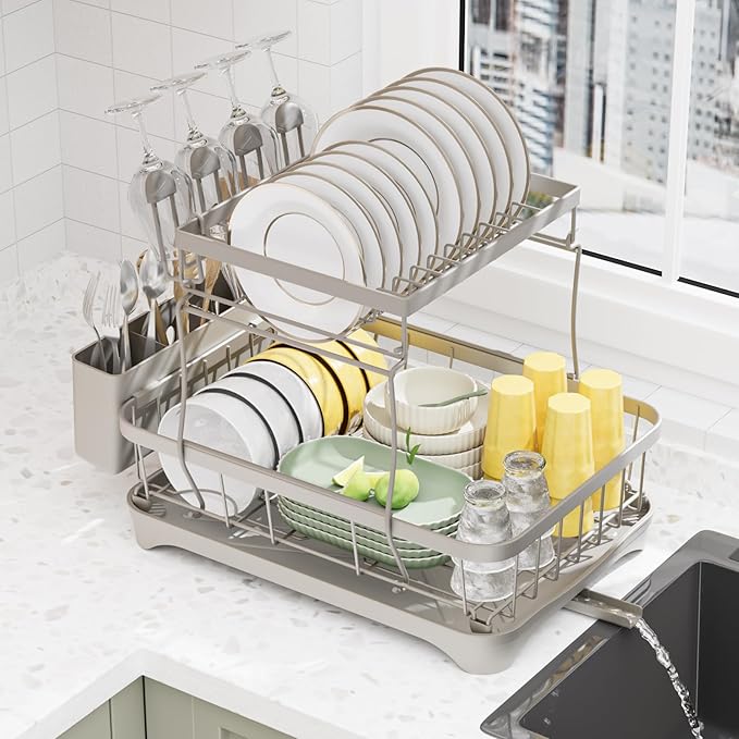 LIYI Dish Drying Rack, Large Dish Rack