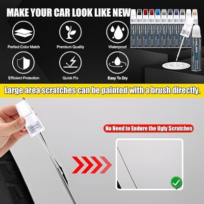 Car Touch Up Paint(Billet Silver Metallic(PSC/JSC)) for Dodge Ram, Car Paint Scratch Repair Kit, Quick & Easy Solution to Repair, Scratch Remover Pen with 2PCS Disposable Micro Applicators