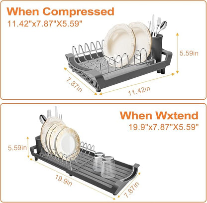 Dish Drying Rack Compact Expandable