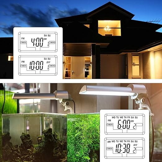 BN-LINK Indoor Digital Light Timer, 7 Day Programmable Plug