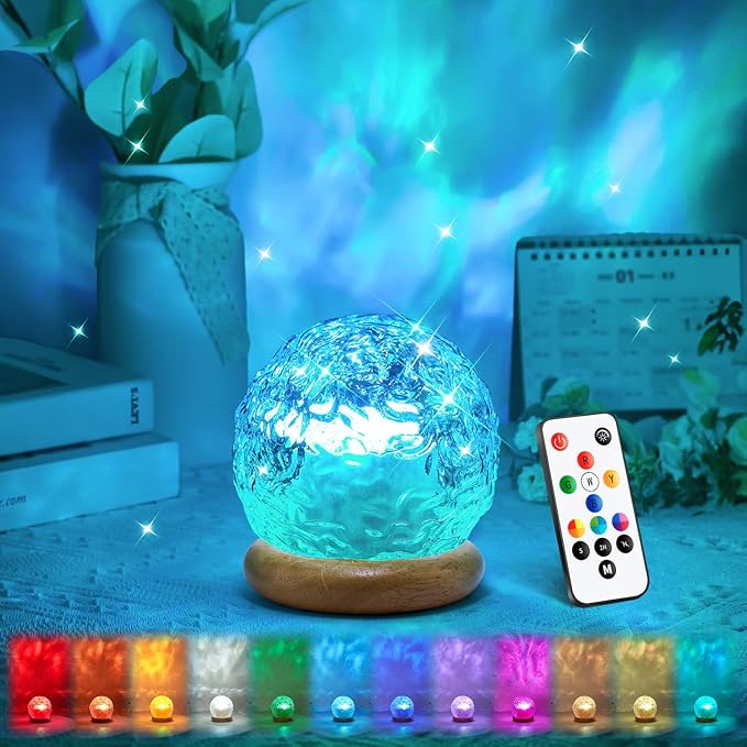 Trendy Valentine's Day Gifts for Teen, 18 Colors Northern Lights Projector Mood