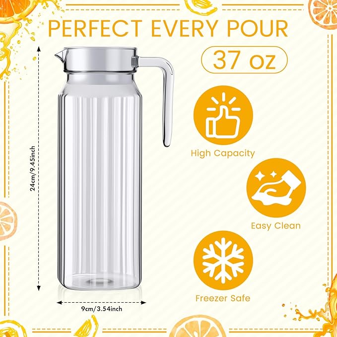 Didaey 4 Pcs Acrylic Water Pitcher