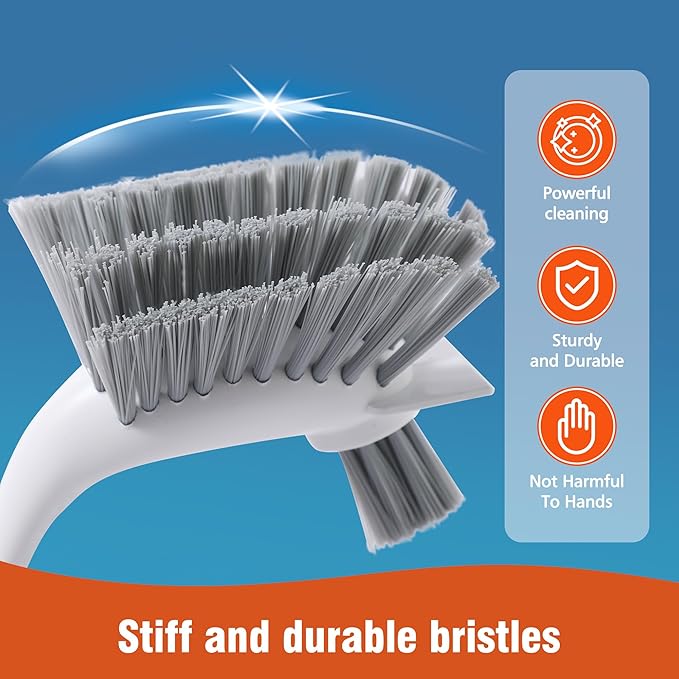 4-Pack Heavy-Duty Dish Scrub Brushes