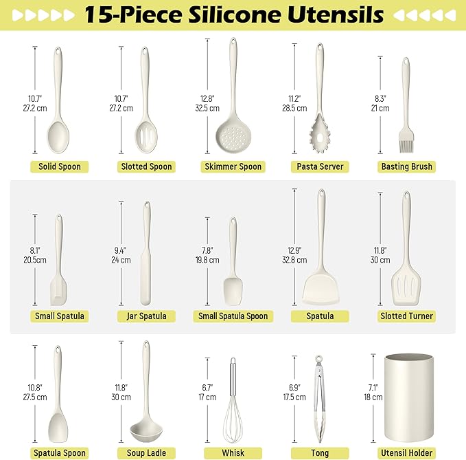 Homikit Kitchen Utensils Set, Useful Kitchen Gadgets & Pots and Pans Accessories