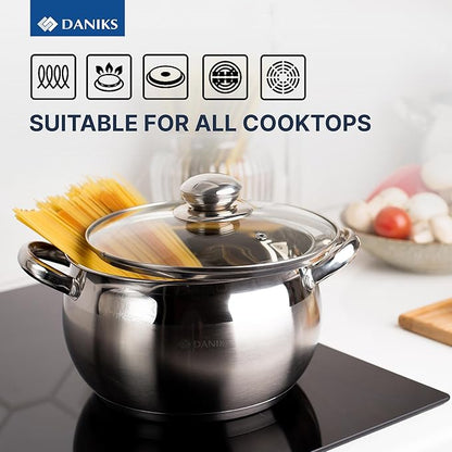 Daniks Classic 6-Piece Stainless Steel Cookware Set