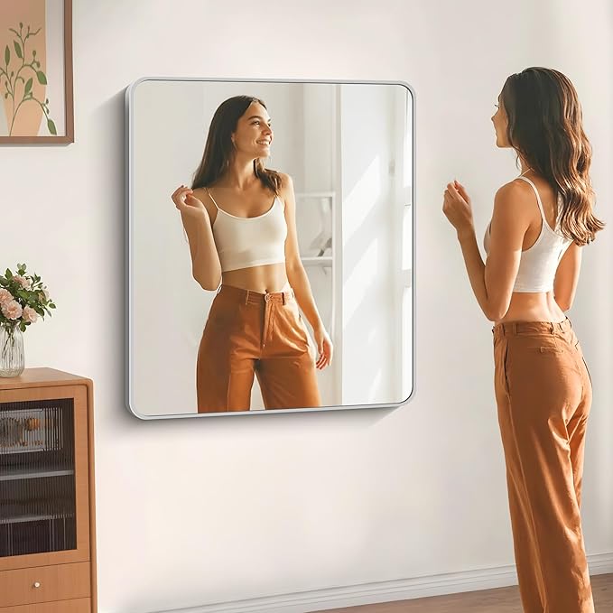 40" x 36"Bathroom Mirror, Decorative Rectangular Vanity Mirror