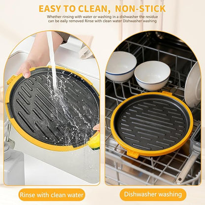 9.5" Microwave Grill Pan & Crisper Tray