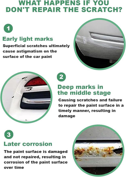 922 Cirrus Silver Metallic Touch Up Paint for Mercedes Benz, Color Accurate Car Paint Scratch Repair Pen, Quick & Easy Fix Automotive Chips and Nicks