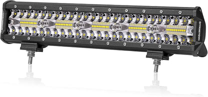 OFFROADTOWN 15 Inch 300W LED Light Bar, White, Aluminum, IP68 Waterproof, Suitable for Off-Road Vehicles, UTVs, ATVs, Trucks, Boats