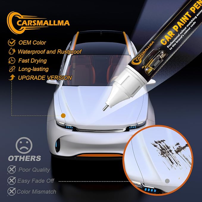 Destroyer Gray(PDN) Car Touch Up Paint for Dodge, Color Accurate Car Paint Scratch Repair Pen Kit Quick & Easy Fix Vehicle Chips and Automotive Nicks Scuff
