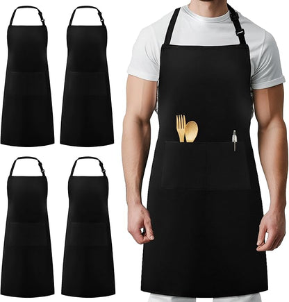 Syntus 4 Pack Adjustable Bib Apron