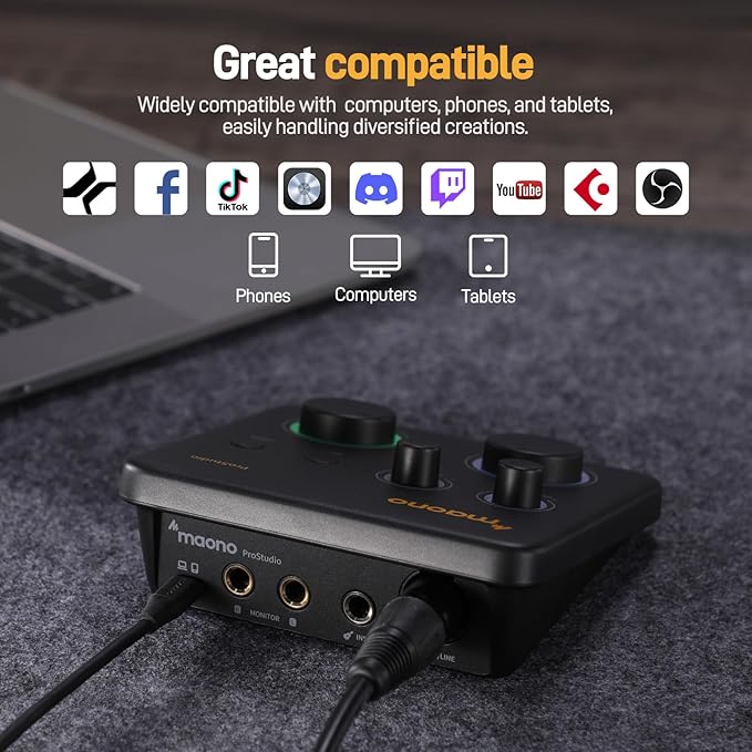 MAONO USB Audio Interface for PC: Interface