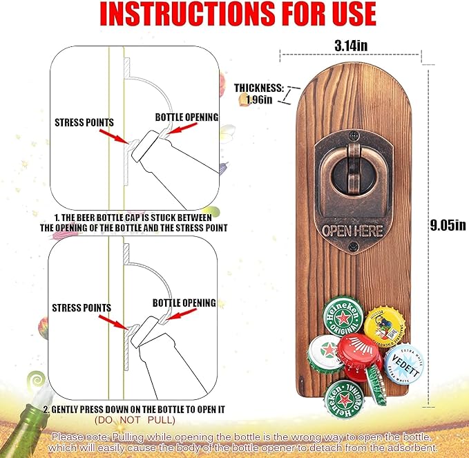 Beer Bottle Opener Wall Mounted