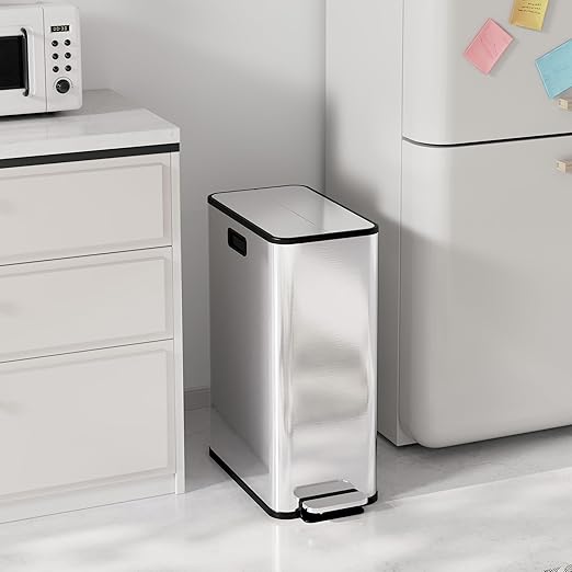 Garvee Kitchen Dual Trash Can, 15 gal Large Recycling Bin Garbage Can