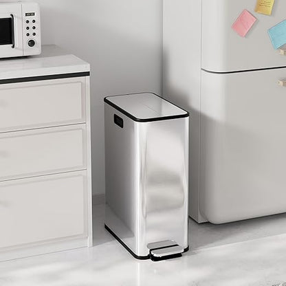 Garvee Kitchen Dual Trash Can, 15 gal Large Recycling Bin Garbage Can