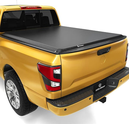 YITAMOTOR Soft Roll Up Truck Bed Tonneau Cover Compatible with 2005-2021 Nissan Frontier (NO México), Fleetside 6 ft Bed with Utili-Track System