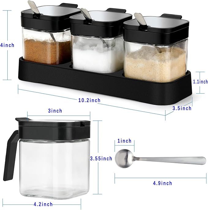Mlici Condiment Jar Spice Container