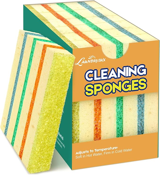 LAUNDRYLUX 6 Pack Scrub Sponge