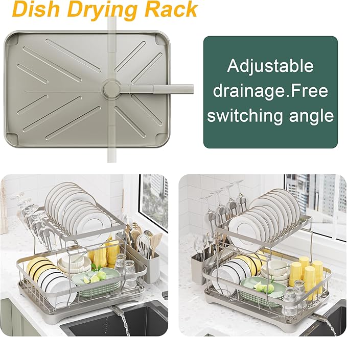 LIYI Dish Drying Rack, Large Dish Rack