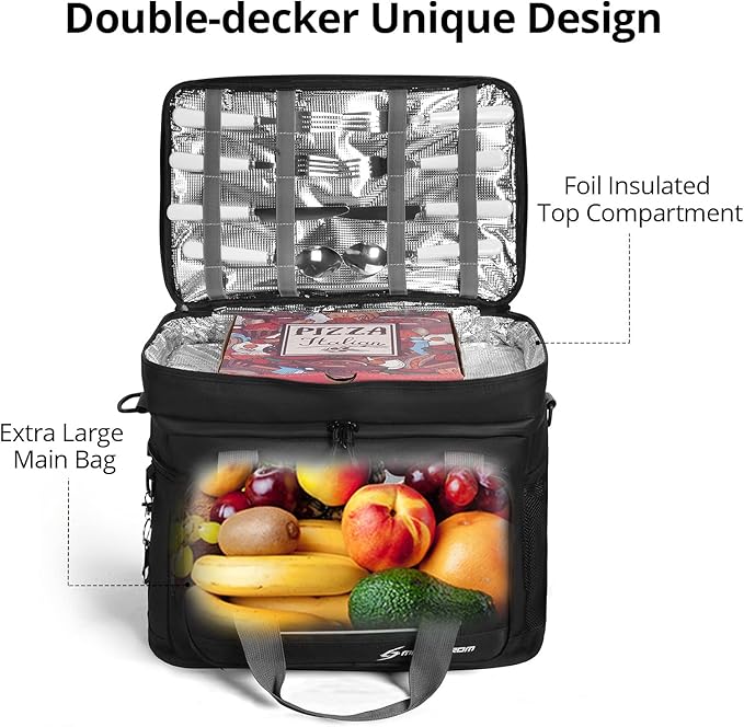 Maelstrom Collapsible Soft Cooler Bag, 24/30/60/75 Cans Beach Cooler, Ice Chest, Leakproof & Portable for Beach, Camping, Road Trips & Grocery Shopping