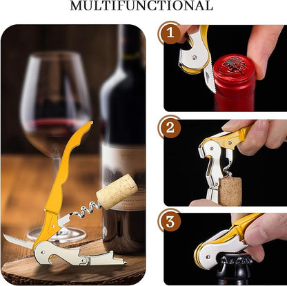 HYZ 2-Pack Wine Opener Waiter Corkscrew, Professional Wine Key
