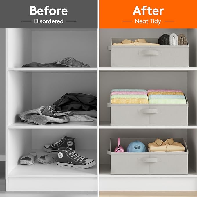 Lifewit Extra Large Trapezoid Closet Storage Bins