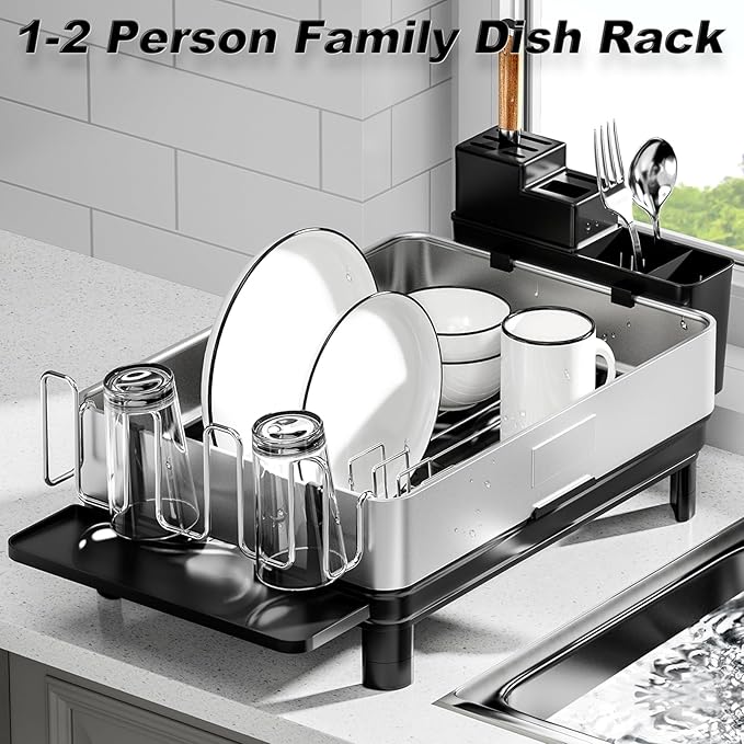 Ewaiira Dish Drying Rack, 304 Stainless Steel Dish Racks