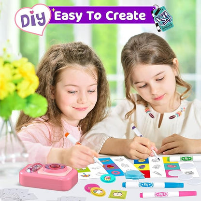 Puffy Sticker Maker Kit for Kids - Make Your Own 3D Stickers Ages 6-10 - Create DIY Craft Machine Unicorn Arts and Crafts Kits for Girls & Boys (60 Stickers)