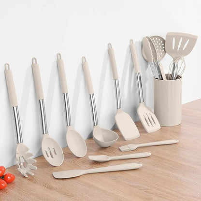 Onader Silicone Cooking Utensils Set of 15, Kitchen Utensils Set