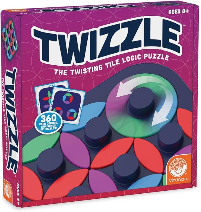 MindWare Twizzle Game, The Twisting Tile Logic Puzzle, Pattern Matching Game for Ages 8 & Older