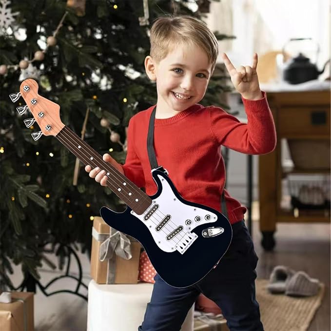16inch Mini Guitar Toy for Kids and Beginners, Electric Guitar with Strap for Toddlers and Boys and Girls Instrument Toys