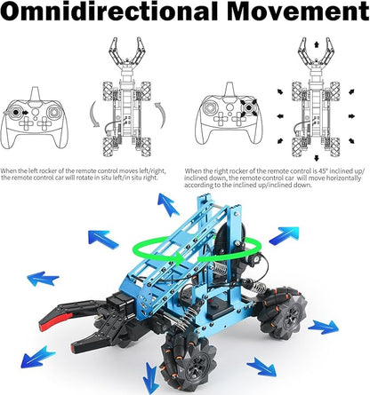VANLINNY Robot Arm,STEM Project for Boys Age 8-12,Robotic Kit for Aged 12-16,Educational Science Kits for Kids,Building Experiment Robotics Set Project Gifts for 8 9 10 11 12 Years Old Teens.