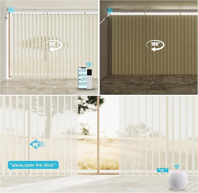 Blindify Motorized Sheer Vertical Blinds