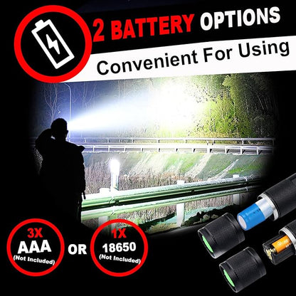 Flashlights High Lumens 6PCS, 1 Mode LED Flashlight Super Bright, Small Pocket Flashlight Bulk, Water Resistant Tactical Flash Light for Emergency, Camping, Gift for Men Dad Christmas