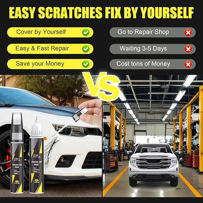 XNA Car Touch Up Paint (Cypress Gray(GBD/WA229K)) for Chevrolet, 2 in 1 Car Scratch Remover with Pen Tip and Brush, Exact Color-Matched for Car Paint Scratch Repair, Quick & Easy Fix