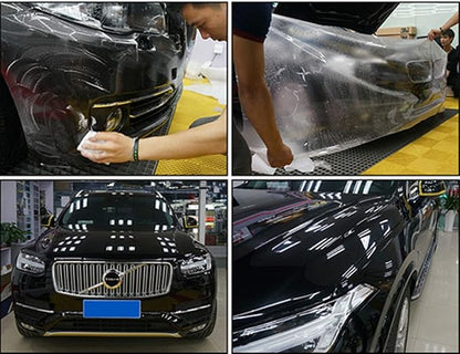 DIYAH Classic Paint Protection Film - 7.5 mil Clear TPU PPF Vinyl Wrap - Invisible Anti-Scratch & Self-Healing Shield with Tools (96" X 60" / 8 FT X 5 FT)